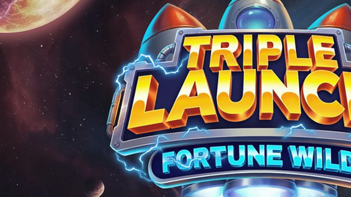 Tampilan visual slot Triple Launch Fortune Wild dengan tema futuristik