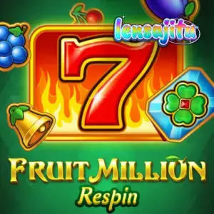 Tampilan visual mesin slot Fruit Million Respin dengan simbol buah klasik